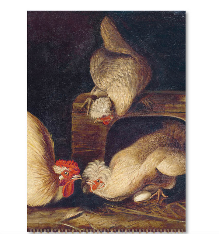 Hello Sunday 2026 Medium Calendar - Chickens