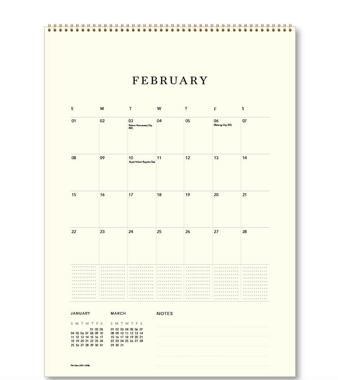 Hello Sunday 2026 Medium Calendar - Klimt