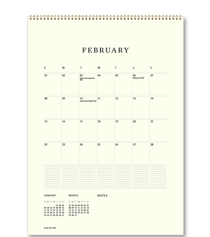 Hello Sunday 2026 Medium Calendar - Klimt