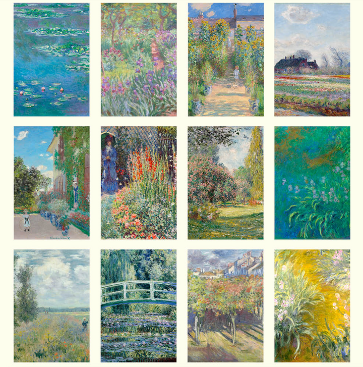 Hello Sunday 2026 Medium Calendar - Monet's Gardens