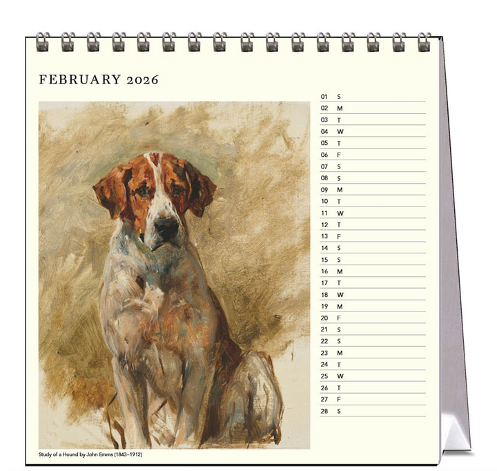 Hello Sunday 2026 Desk Calendar - Dogs