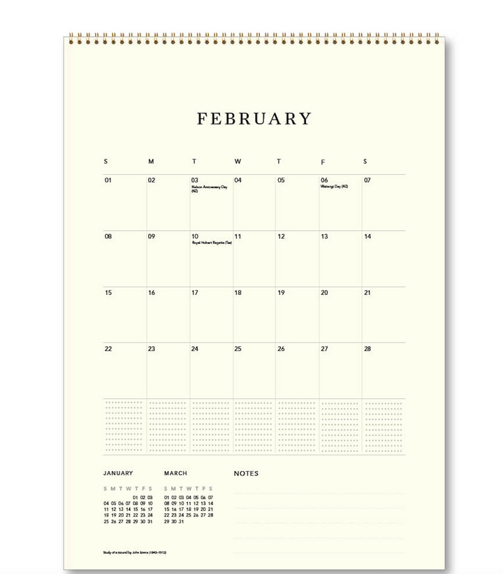 Hello Sunday 2026 Medium Calendar - Dogs