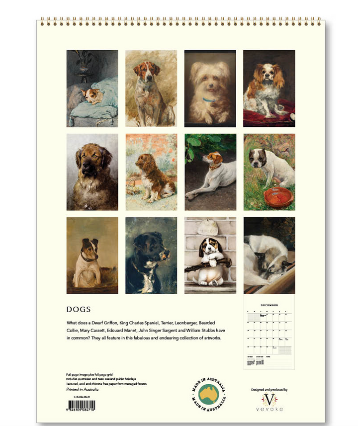 Hello Sunday 2026 Medium Calendar - Dogs