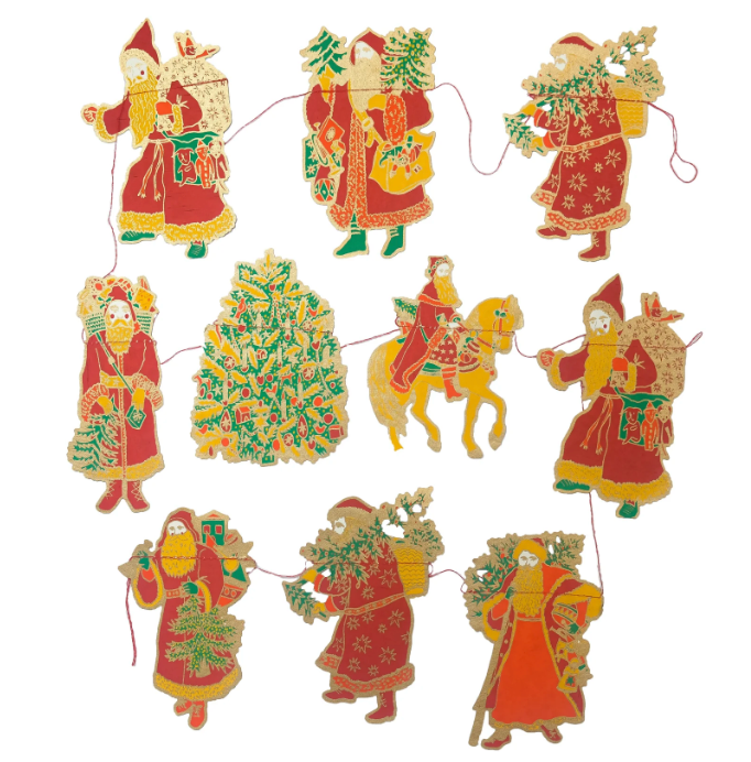 Christmas Decorative Garland 3m Long - Saint Nicholas (No.64)