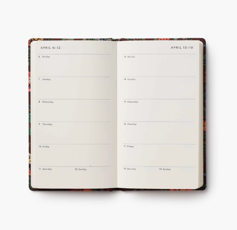 Rifle Paper Co - 2026 Weekly Hardcover Pocket Planner - Gracie