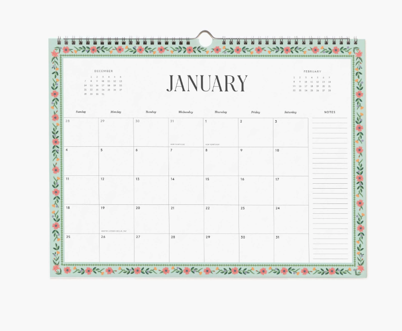 Rifle Paper Co - 2026 Appointment Calendar - Wildwood