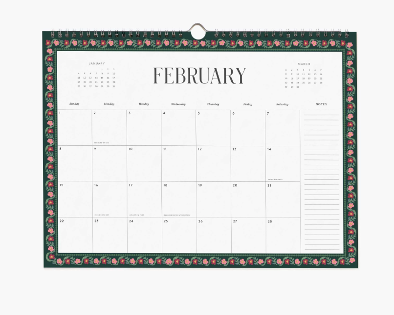 Rifle Paper Co - 2026 Appointment Calendar - Wildwood