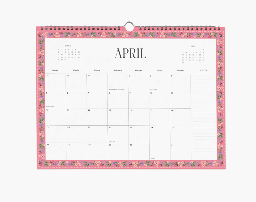 Rifle Paper Co - 2026 Appointment Calendar - Wildwood