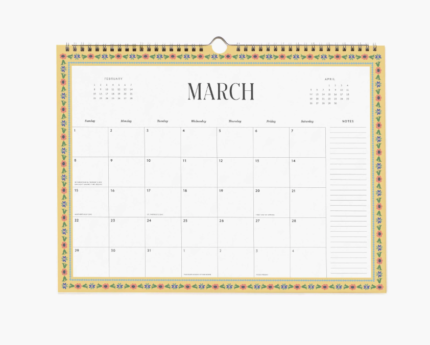 Rifle Paper Co - 2026 Appointment Calendar - Wildwood