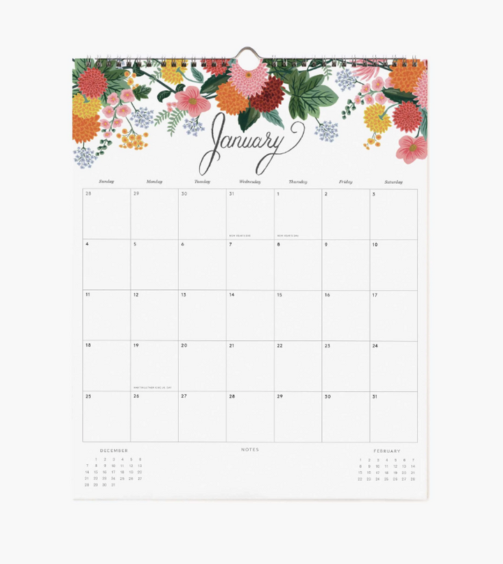 Rifle Paper Co - 2026 Appointment Calendar - Dahlia