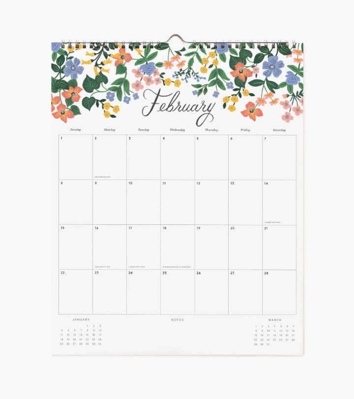 Rifle Paper Co - 2026 Appointment Calendar - Dahlia