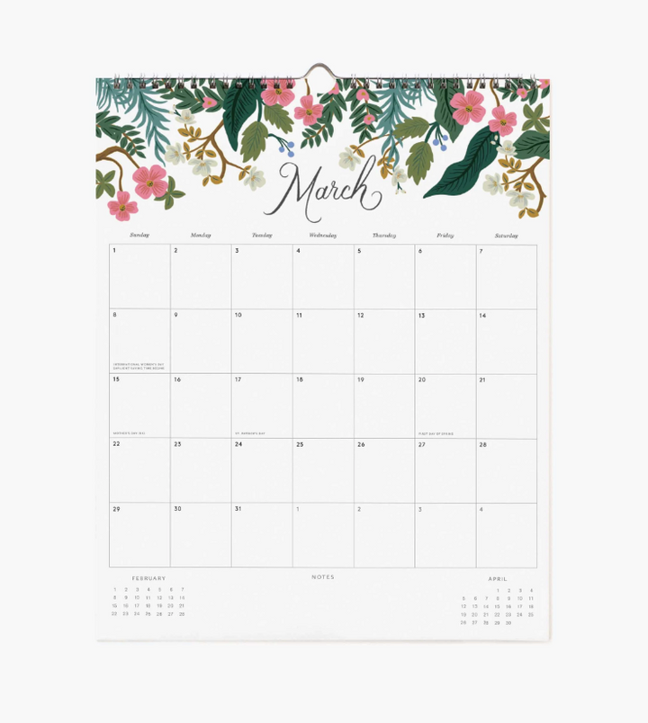 Rifle Paper Co - 2026 Appointment Calendar - Dahlia