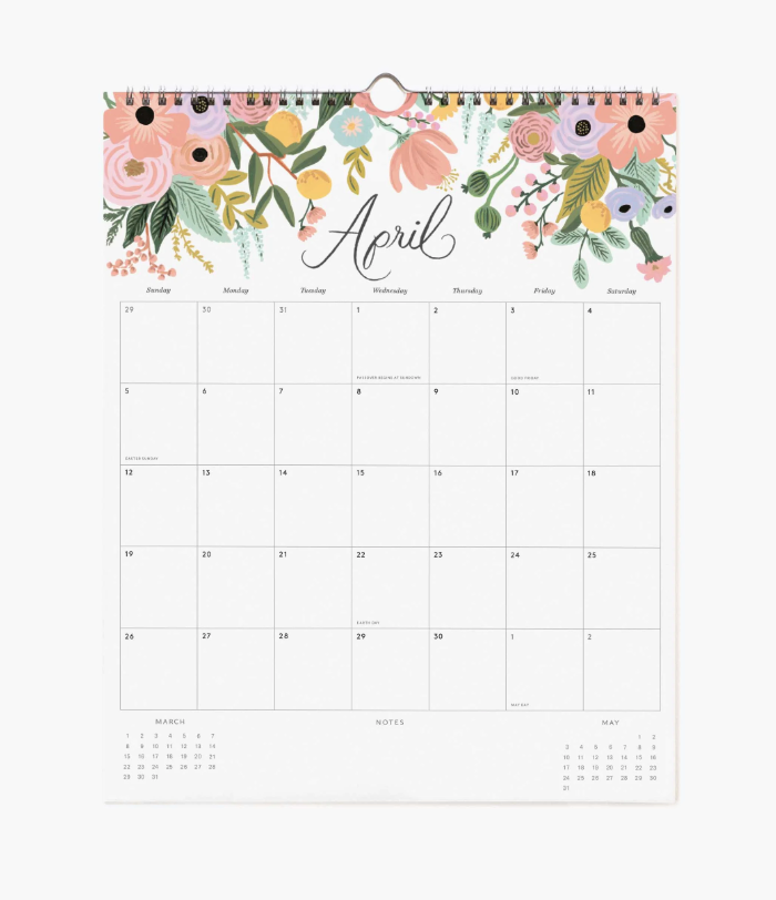 Rifle Paper Co - 2026 Appointment Calendar - Dahlia