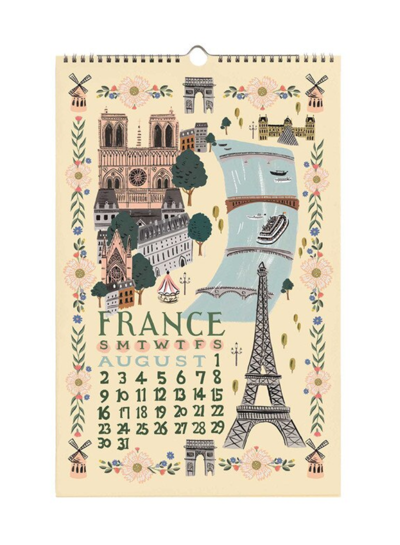 Rifle Paper Co - 2026 Wall Calendar - Travel