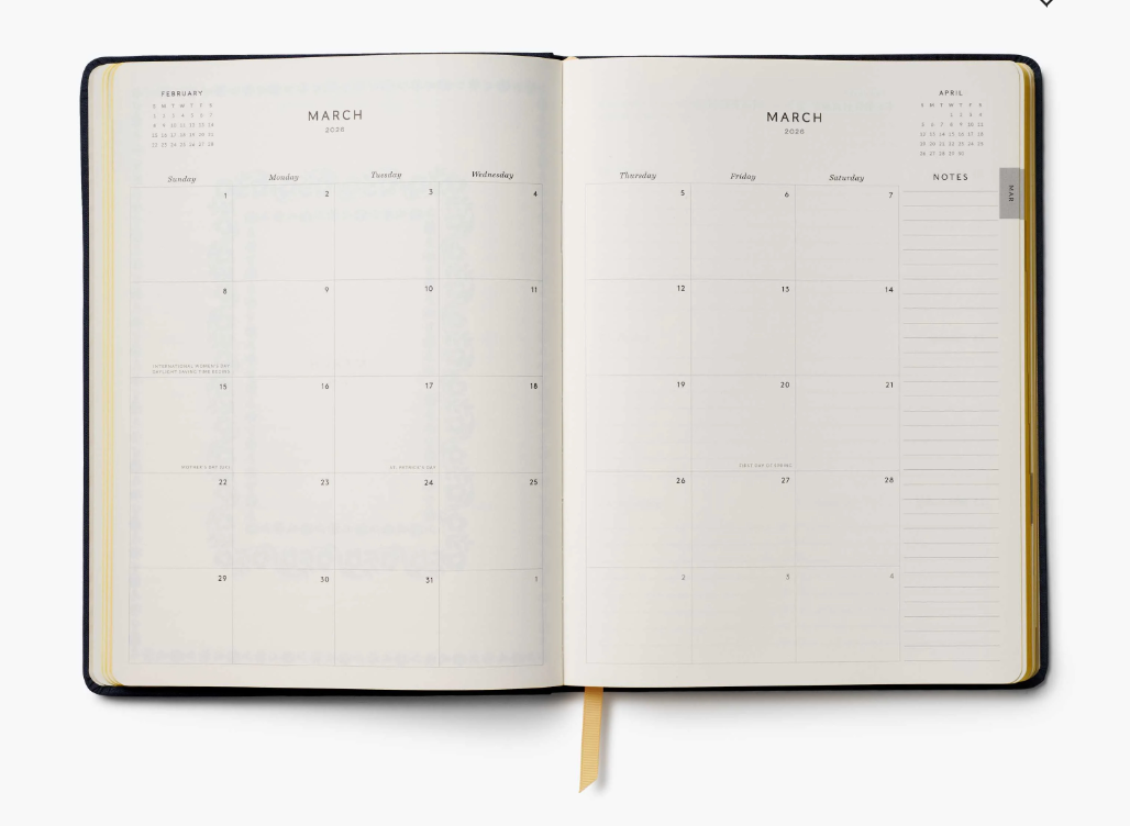 Rifle Paper Co - 2026 Weekly Embroidered Bookbound Planner - Wildwood