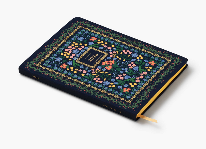 Rifle Paper Co - 2026 Weekly Embroidered Bookbound Planner - Wildwood