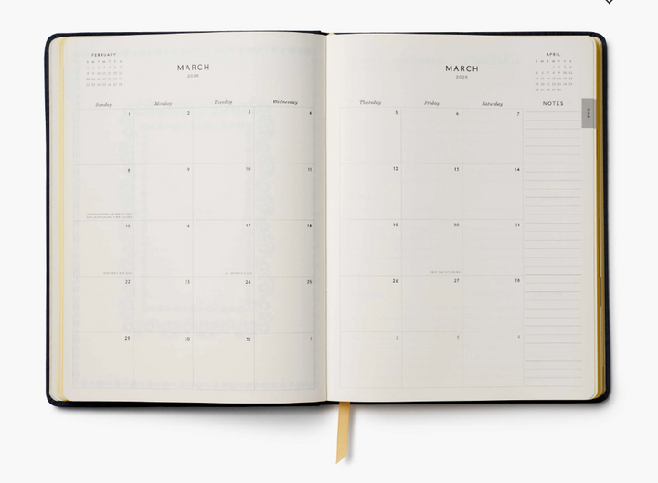 Rifle Paper Co - 2026 Weekly Embroidered Bookbound Planner - Wildwood
