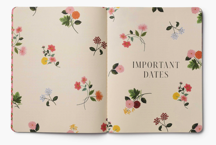 Rifle Paper Co - 2026 Monthly Appointment Notebook - Dahlia
