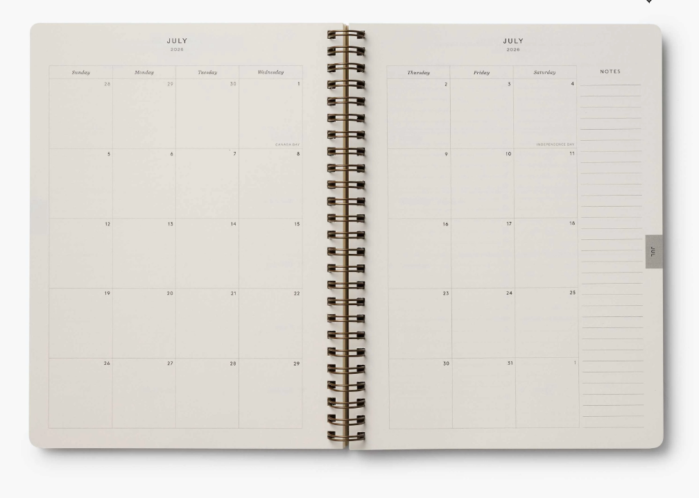 Rifle Paper Co - 2026 Weekly Softcover Spiral Planner - Dahlia