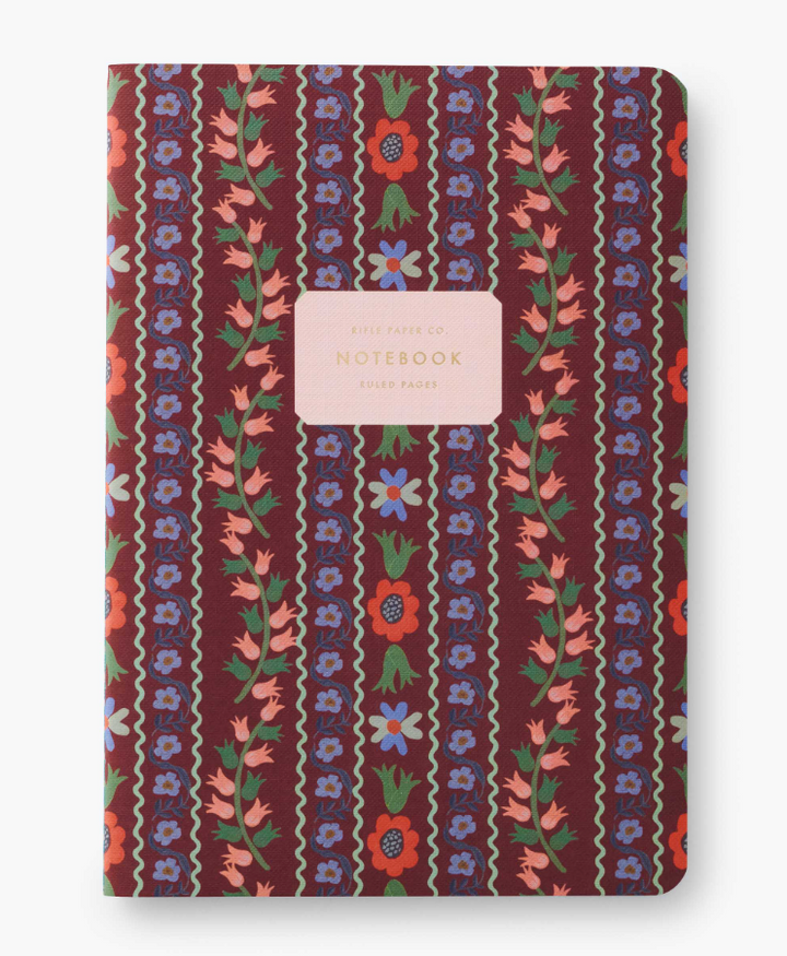 Large Stitched Notebooks - Pack of 3 - Ruled - Posy
