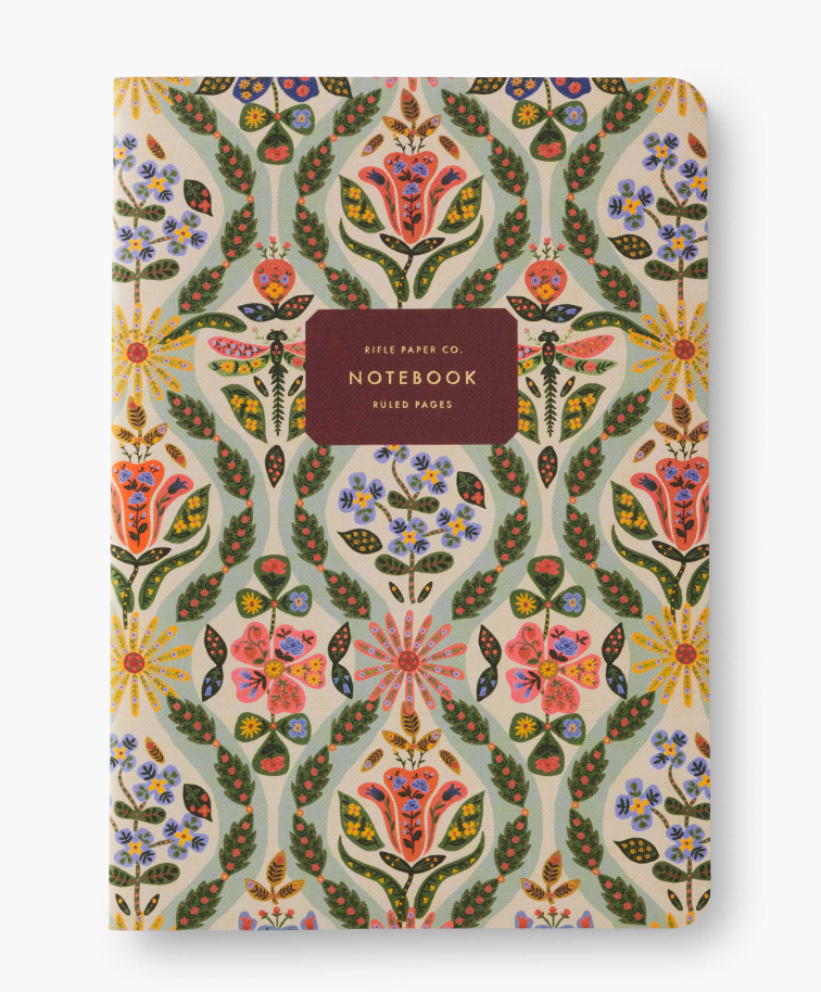 Large Stitched Notebooks - Pack of 3 - Ruled - Posy