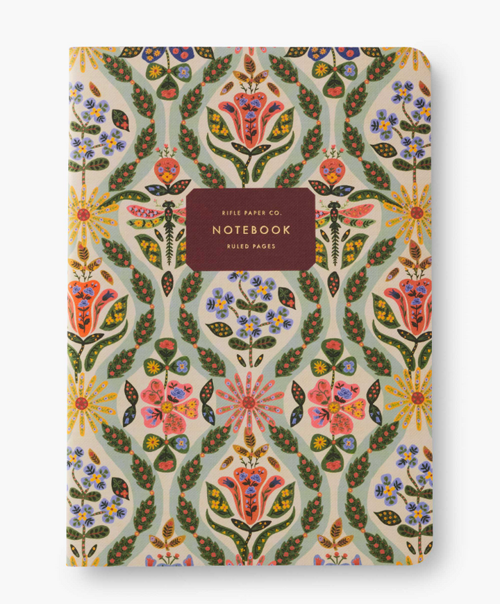 Large Stitched Notebooks - Pack of 3 - Ruled - Posy