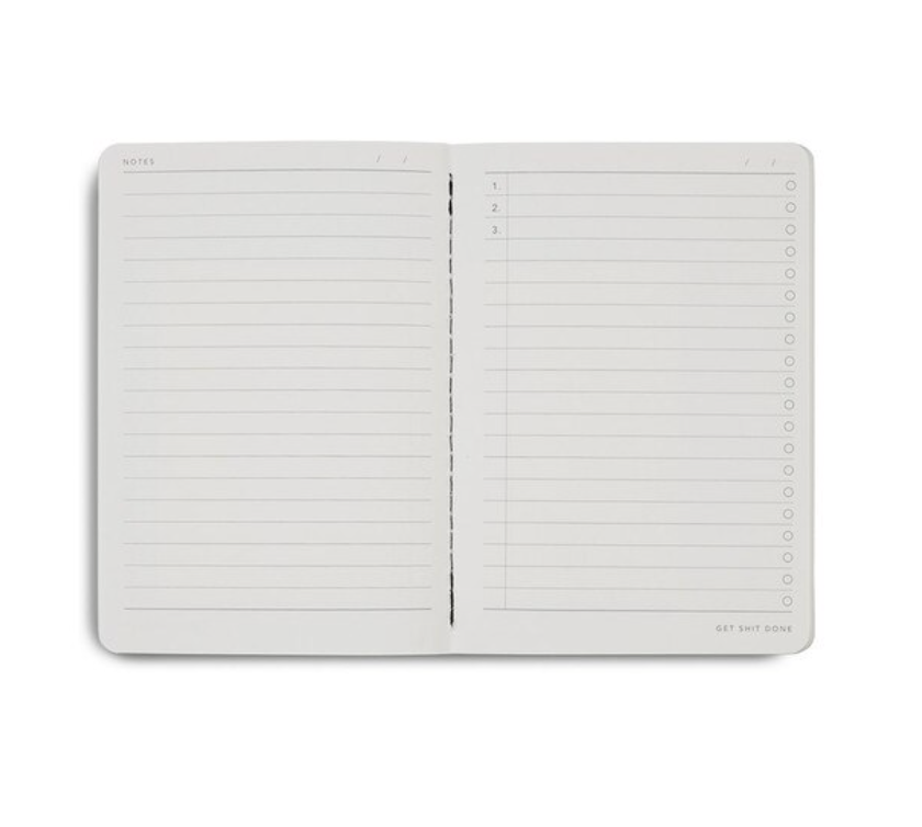 MiGoals A6 Get Shit Done l Notebook, Soft Cover - Lilac