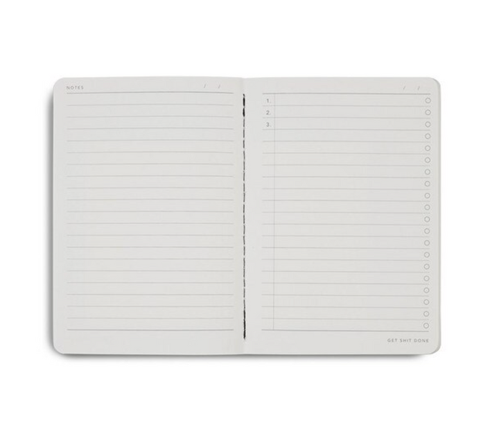 MiGoals A6 Get Shit Done l Notebook, Soft Cover - Lilac