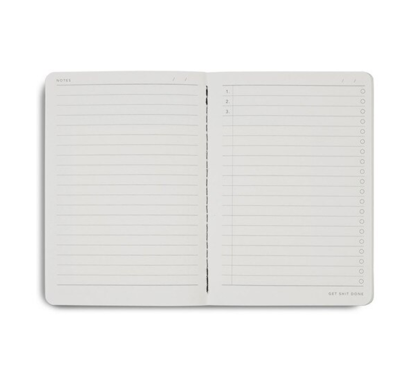MiGoals A6 Get Shit Done l Notebook, Soft Cover - Sand