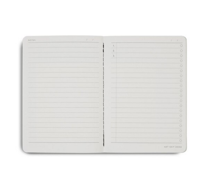 MiGoals A6 Get Shit Done l Notebook, Soft Cover - Sand
