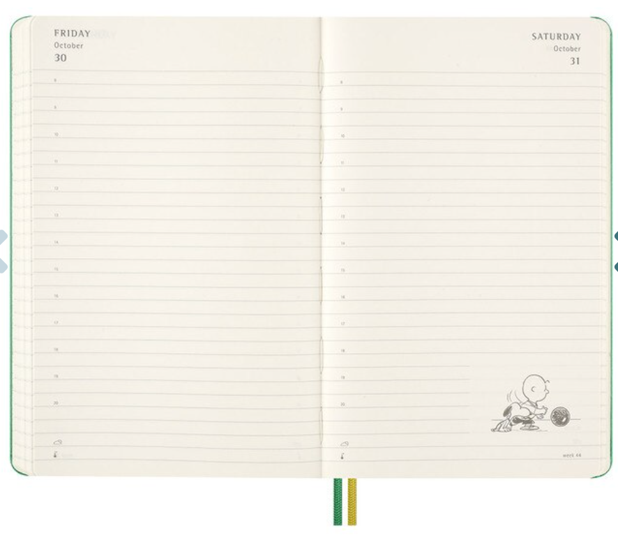 Moleskine 2026 Daily, Large, Hard Cover Diary - Charlie & Snoopy
