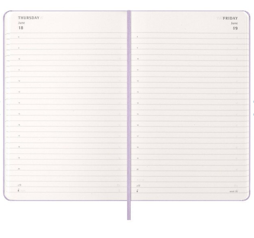 Moleskine 2026 Daily, Large, Hard Cover Diary - Lilac