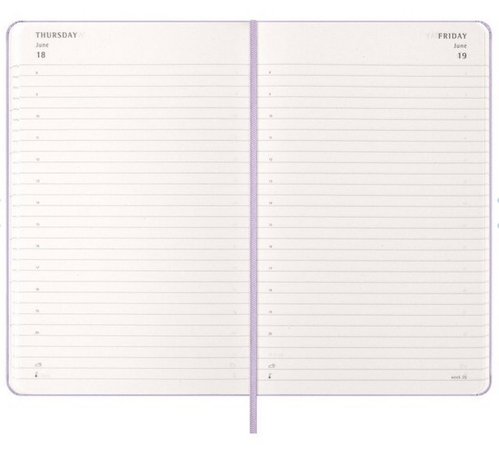 Moleskine 2026 Daily, Large, Hard Cover Diary - Lilac