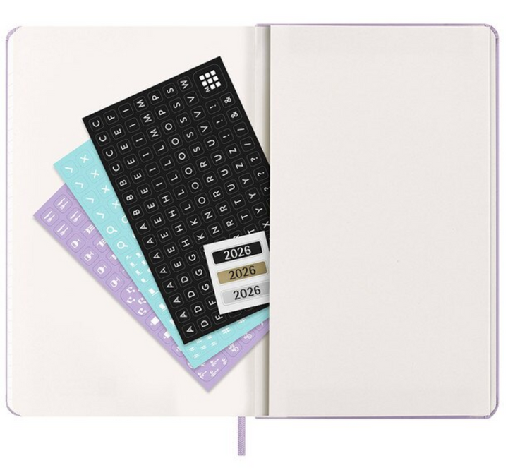 Moleskine 2026 Daily, Large, Hard Cover Diary - Lilac
