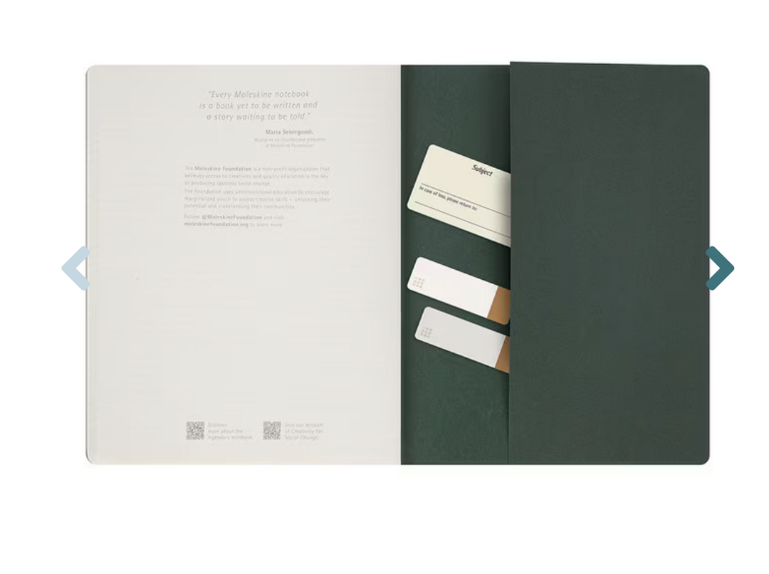 Moleskine Student Cahier Extra Extra Large, Ruled - Myrtle Green