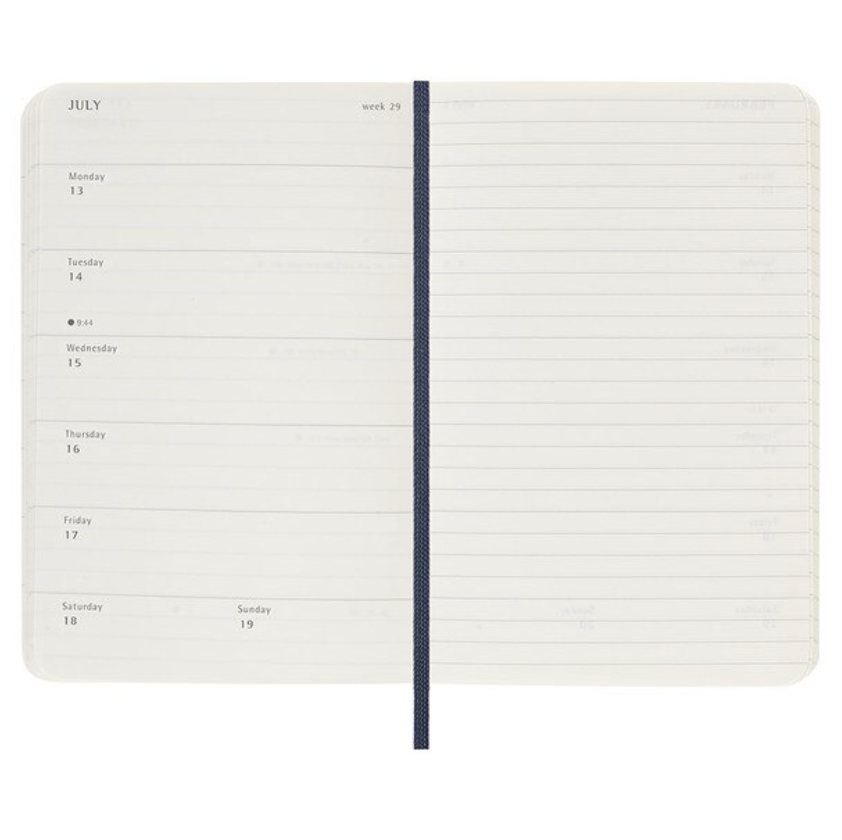 Moleskine 2026 Weekly, Pocket, Soft Cover Diary - Sapphire Blue