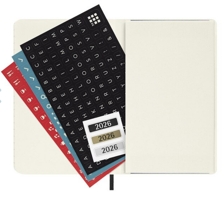 Moleskine 2026 Weekly, Pocket, Horizontal Soft Cover Diary - Black