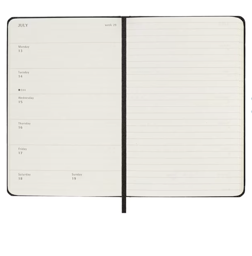 Moleskine 2026 Weekly, Pocket, Hard Cover Diary - Black