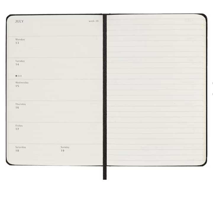 Moleskine 2026 Weekly, Pocket, Hard Cover Diary - Black