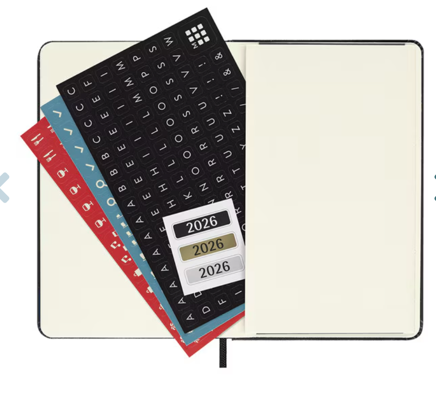 Moleskine 2026 Weekly, Pocket, Hard Cover Diary - Black