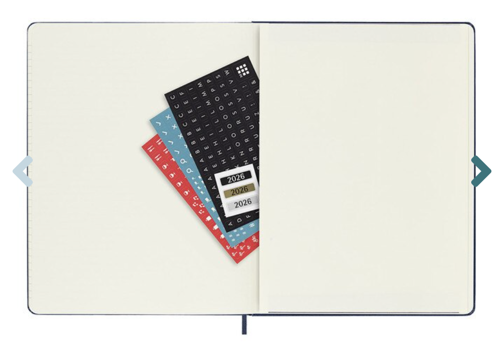Moleskine 2026 Weekly Extra Large, Hard Cover Diary - Sapphire Blue