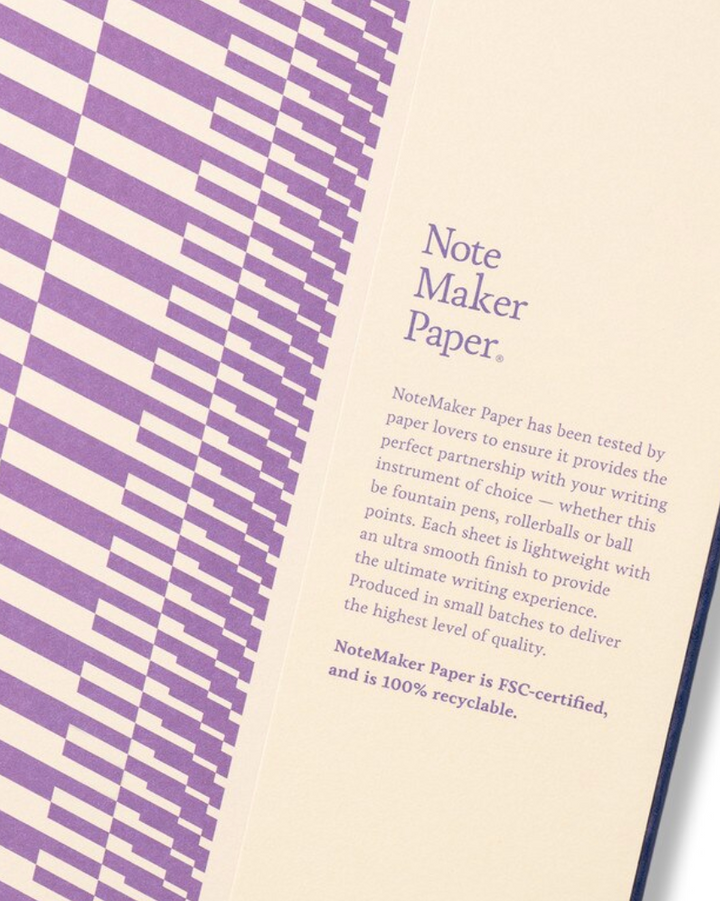 Any Day Now 2026 A5, Daily Freestyler Diary , Dot Grid - Navy & Plum