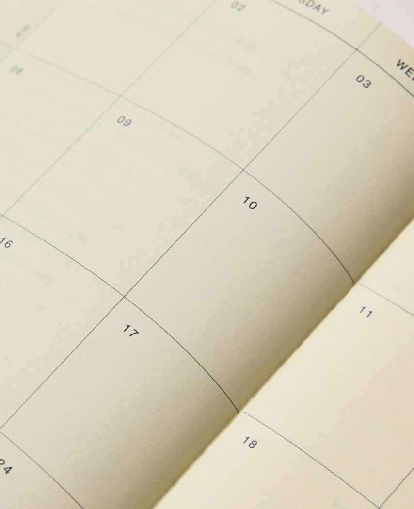 Any Day Now 2026 A5, Daily Freestyler Diary , Dot Grid - Navy & Plum