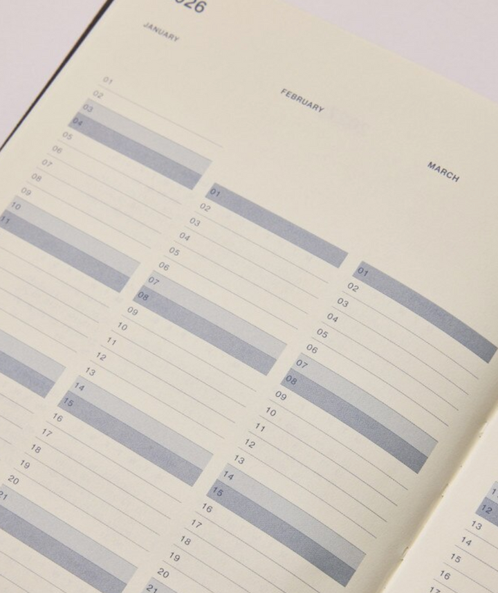 Any Day Now 2026 A5, Daily Freestyler Diary , Dot Grid - Green Glow