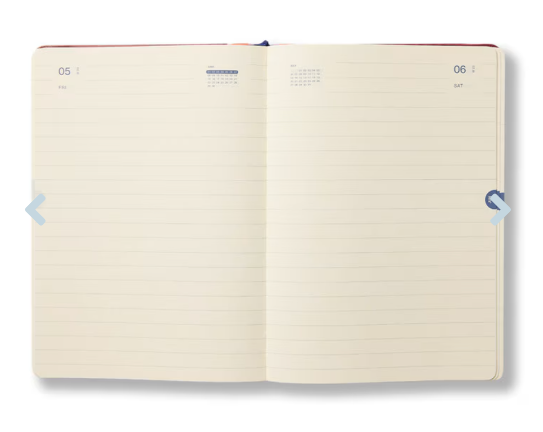 Any Day Now 2026 A5, Daily Freestyler Diary , Ruled - Tangerine