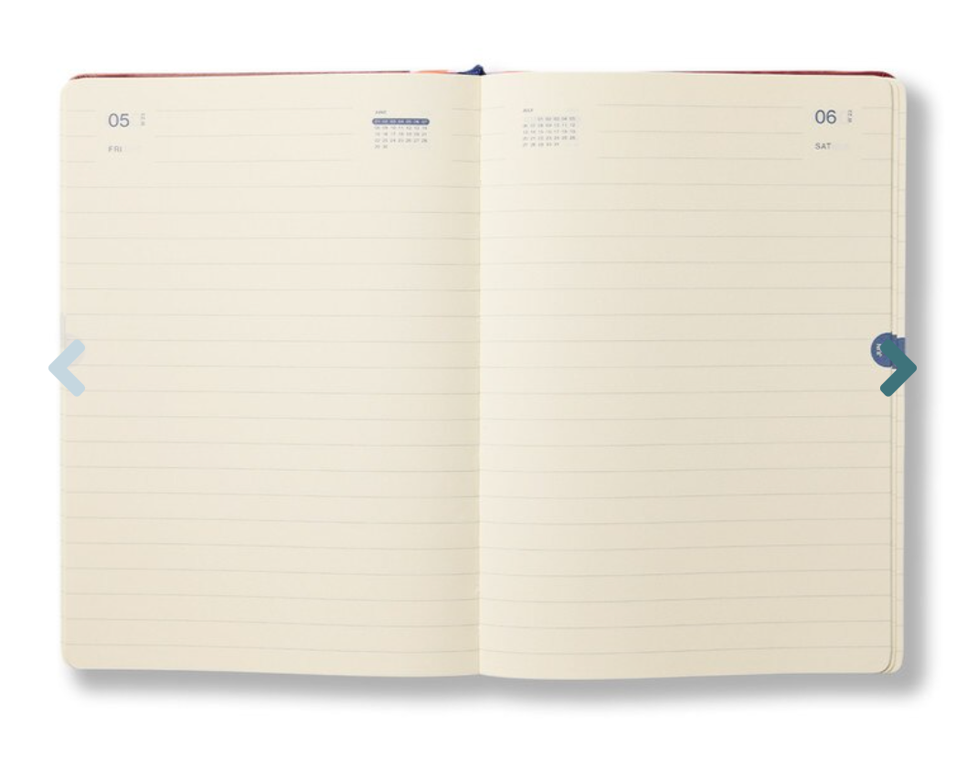 Any Day Now 2026 A5, Daily Freestyler Diary , Ruled - Purple & Orchid
