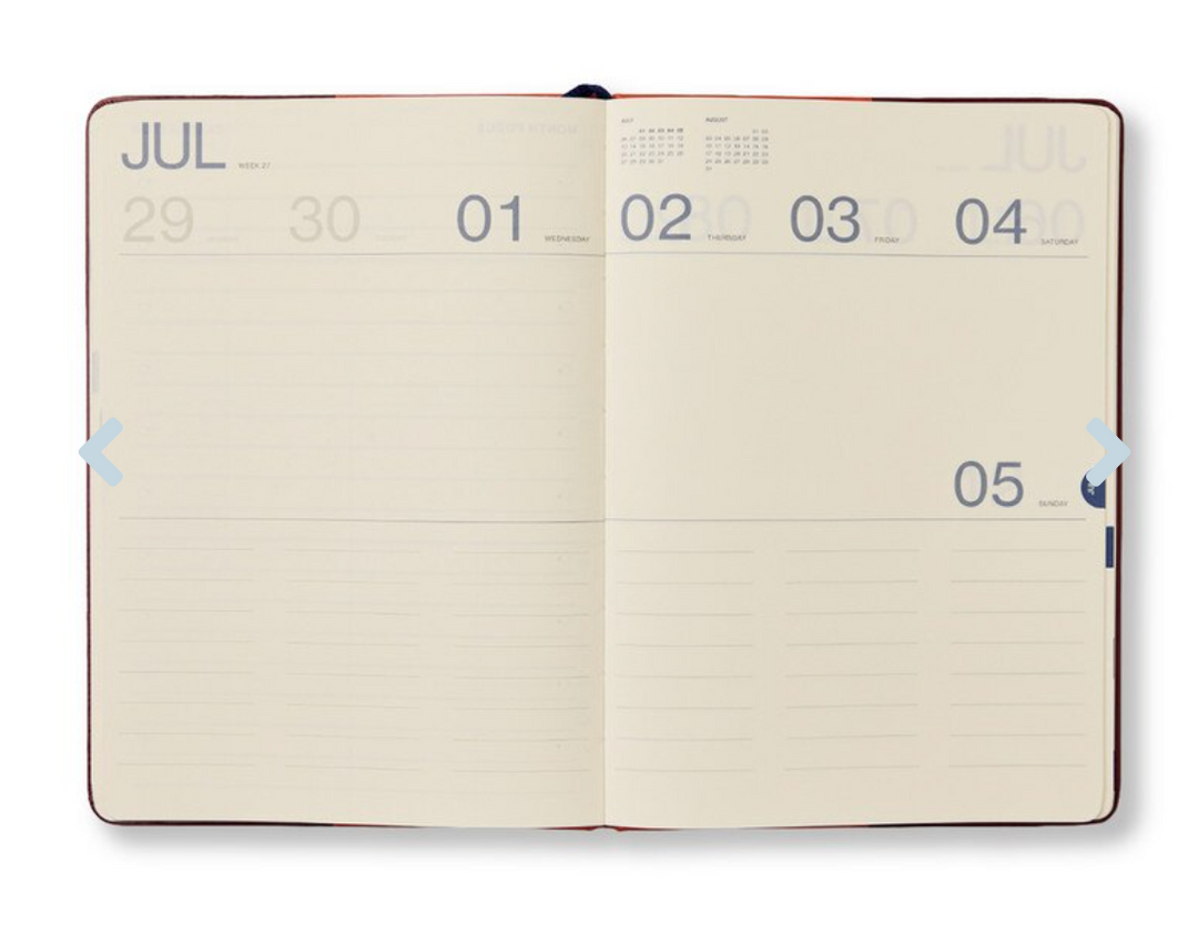 Any Day Now 2026 A5, Weekly Scheduler Diary - Orchid