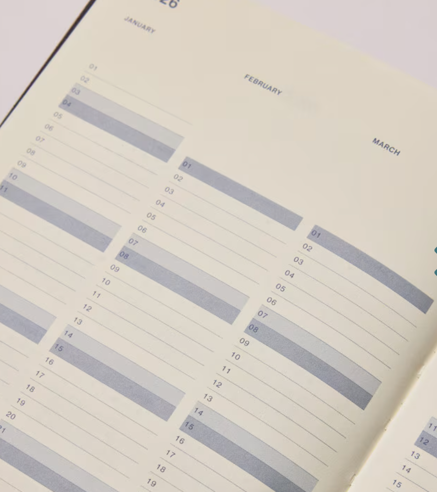 Any Day Now 2026 A5, Weekly Scheduler Diary - Orchid