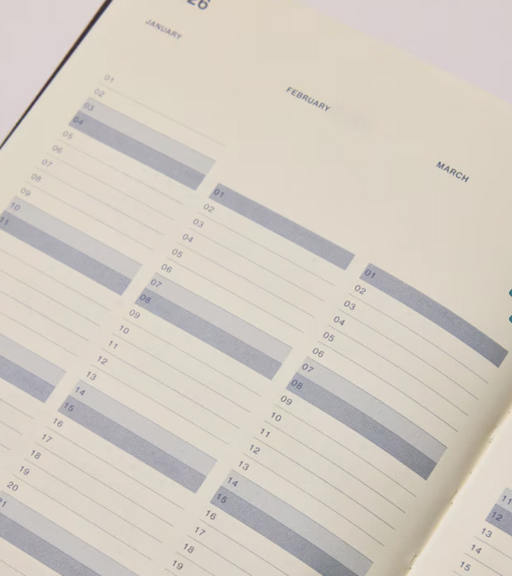 Any Day Now 2026 A5, Weekly Scheduler Diary - Orchid