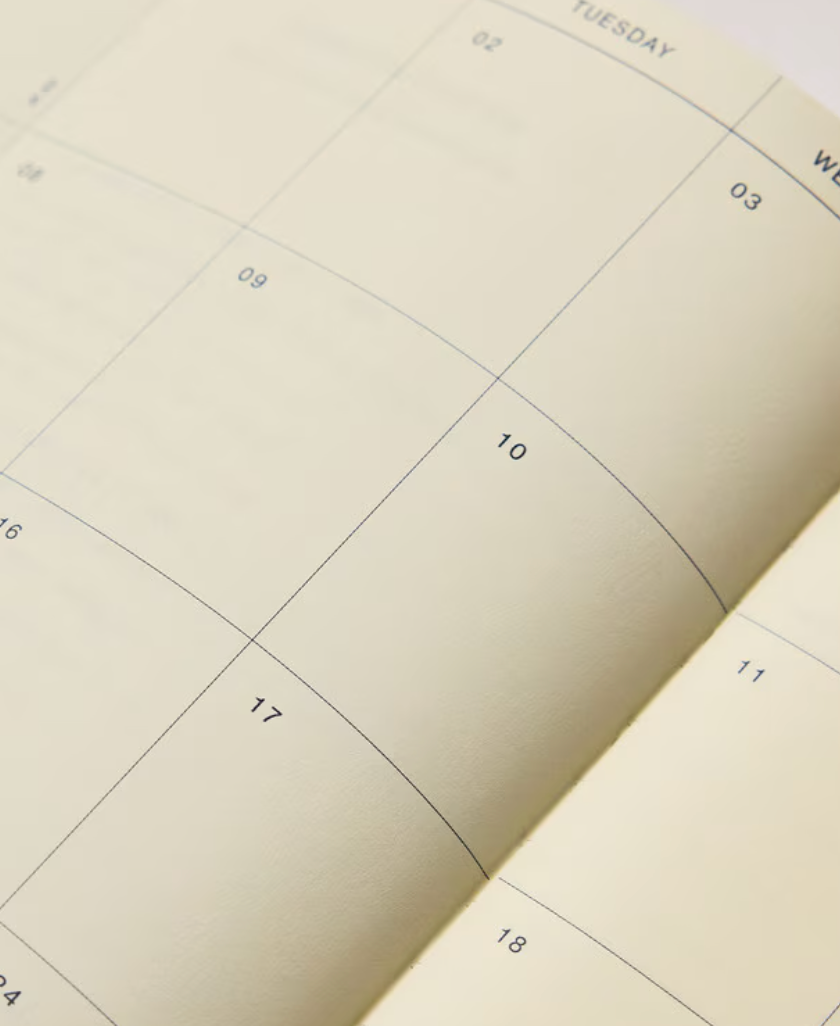 Any Day Now 2026 A5, Weekly Scheduler Diary - Tangerine & Plum